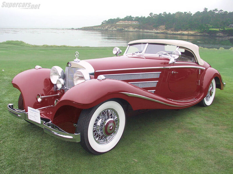 Red Vintage Convertible — Serene, Photograph