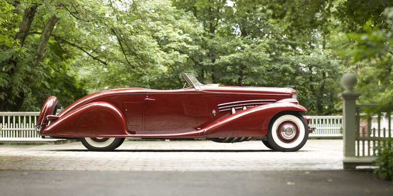 Red Vintage Convertible — Serene