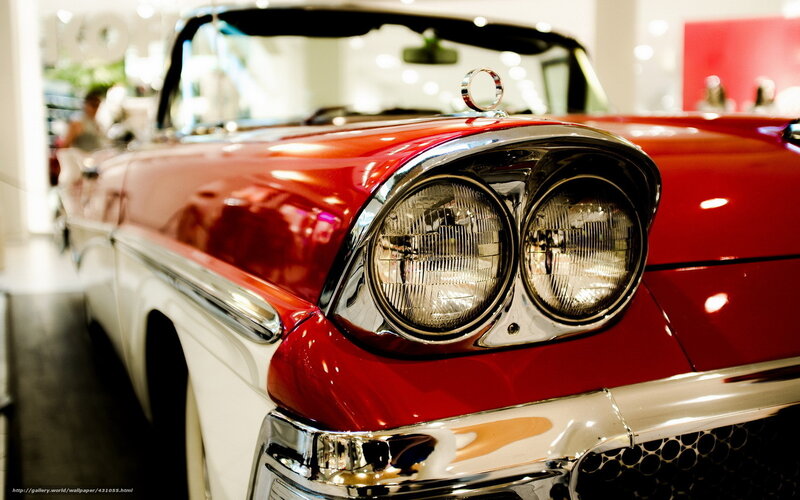 Red Vintage Convertible — Showroom