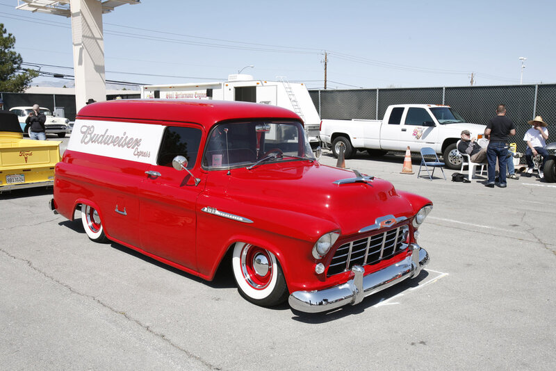 Red Vintage Delivery Van