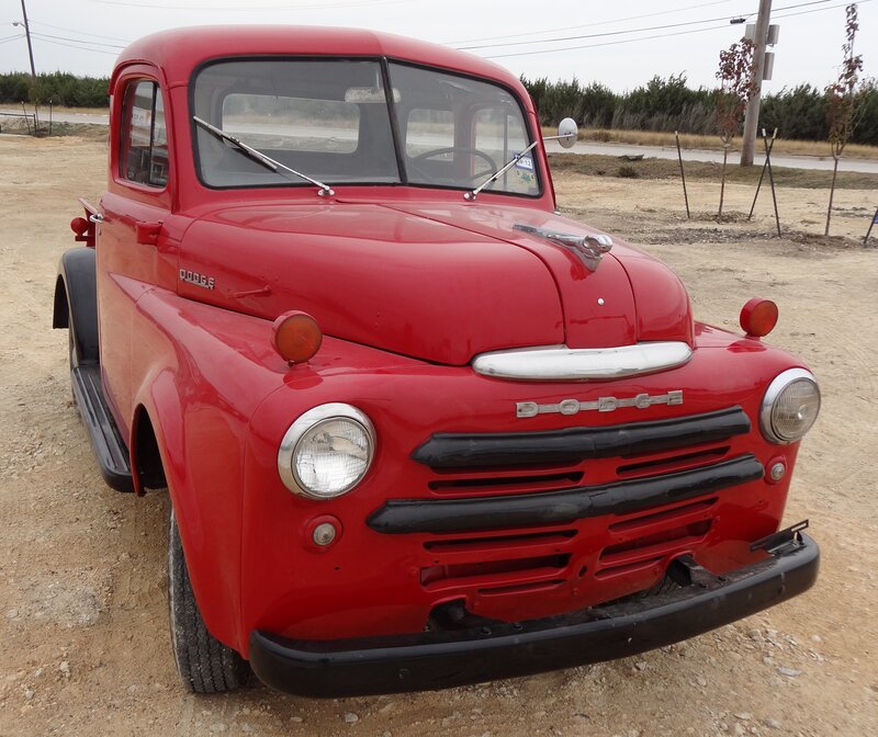Red Vintage Dodge Truck