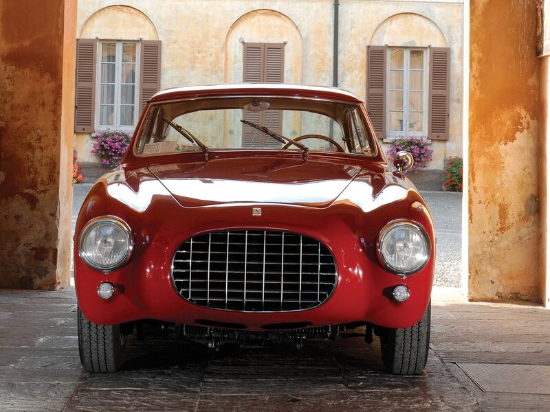 Red vintage Ferrari car