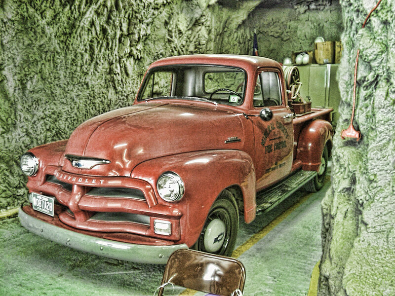 Red Vintage Fire Truck — Static