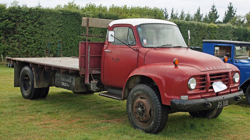 Red Vintage Flatbed Truck — Calm