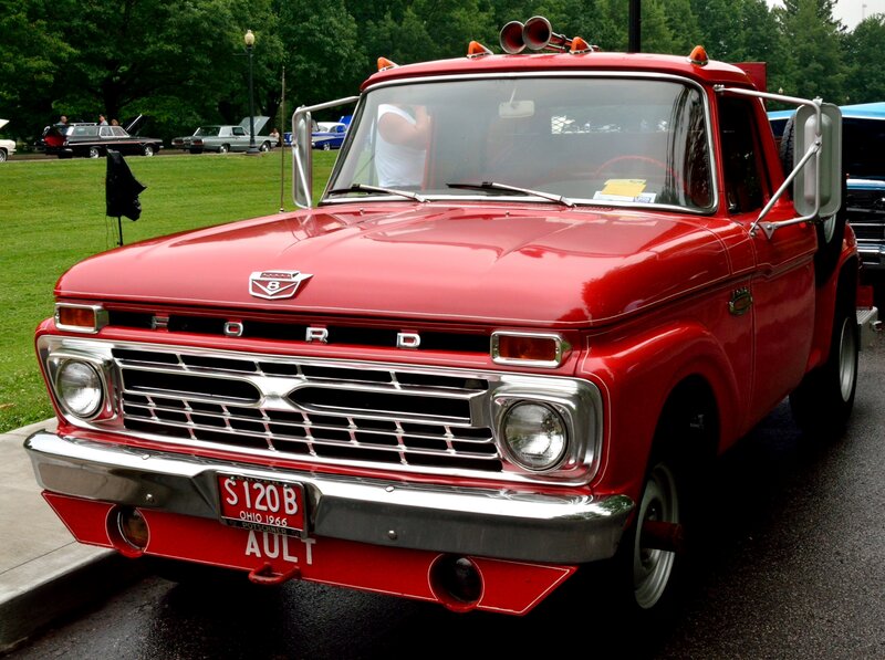 Red Vintage Ford Truck — Calm