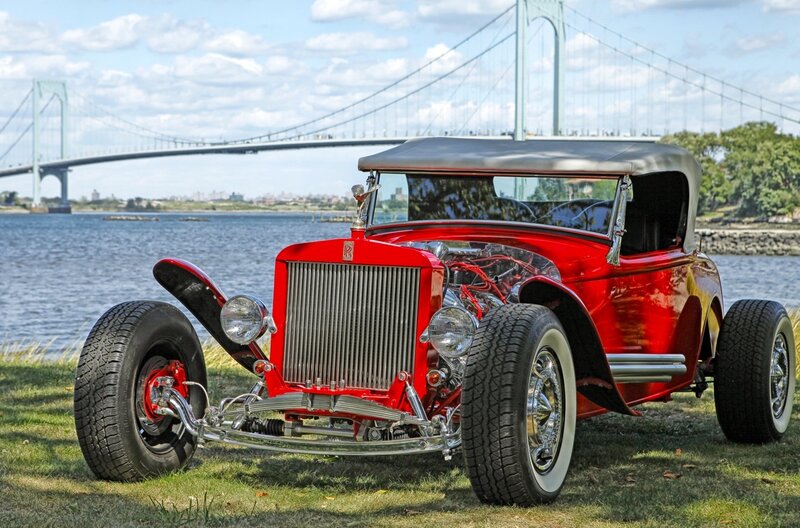 Red Vintage Hot Rod