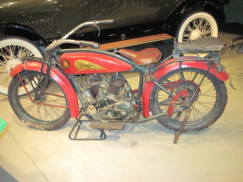 Red Vintage Motorcycle — Static