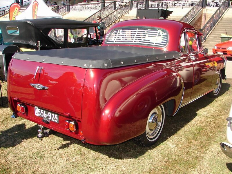 Red vintage pickup truck