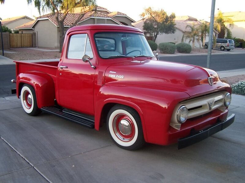 Red Vintage Pickup Truck — Calm