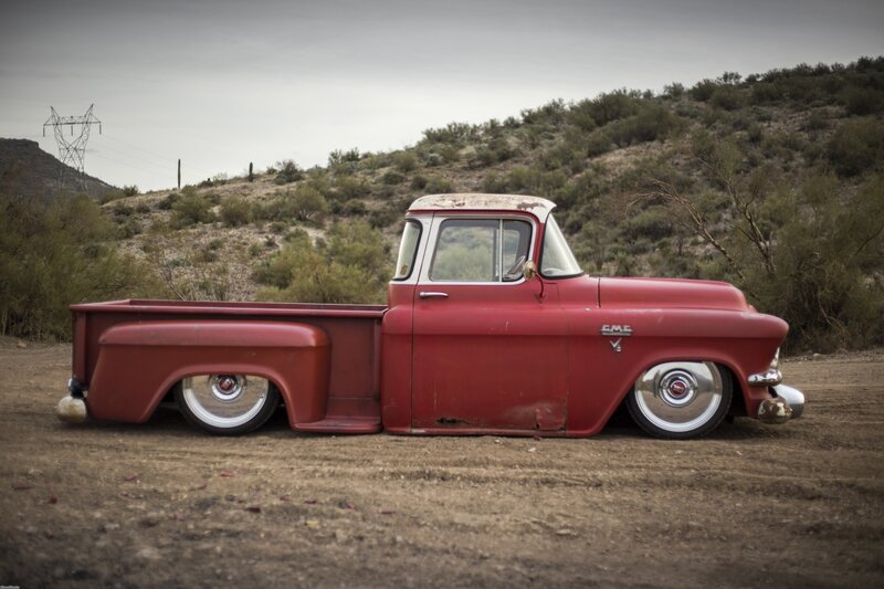 Red Vintage Pickup Truck — Desolate
