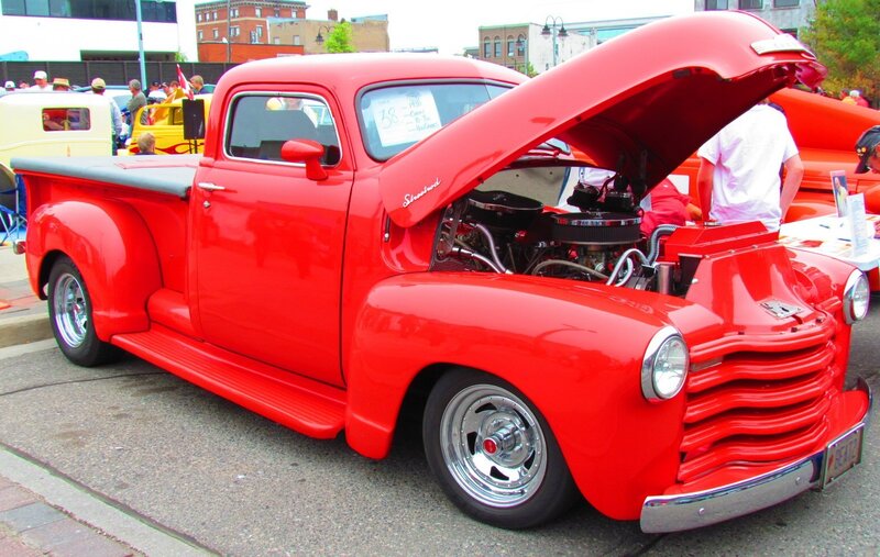 Red Vintage Pickup Truck — Outdoor