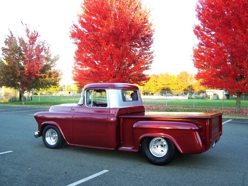 Red Vintage Pickup Truck — Serene