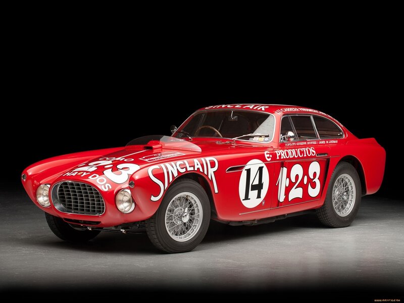 Red vintage race car