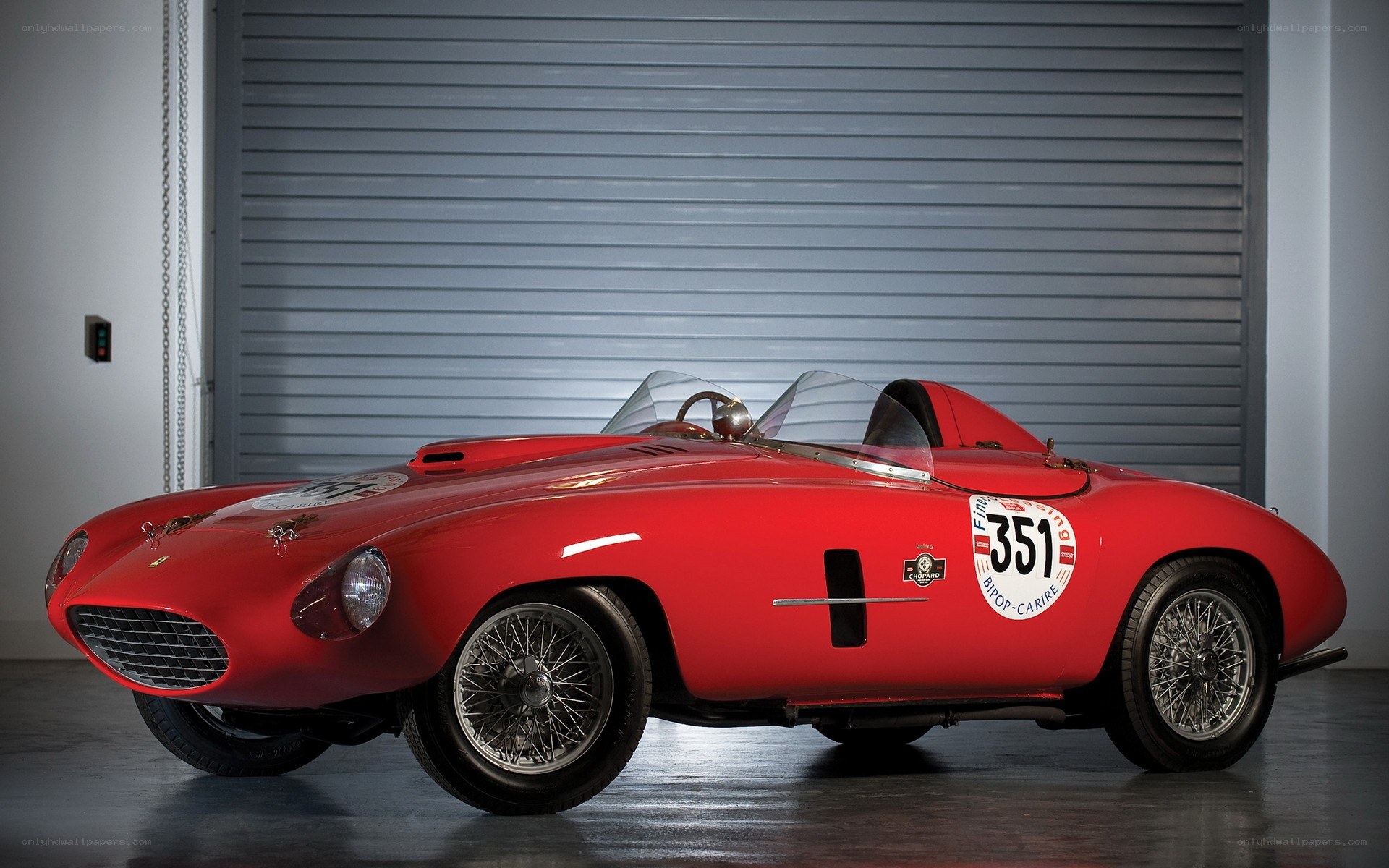 Red vintage race car