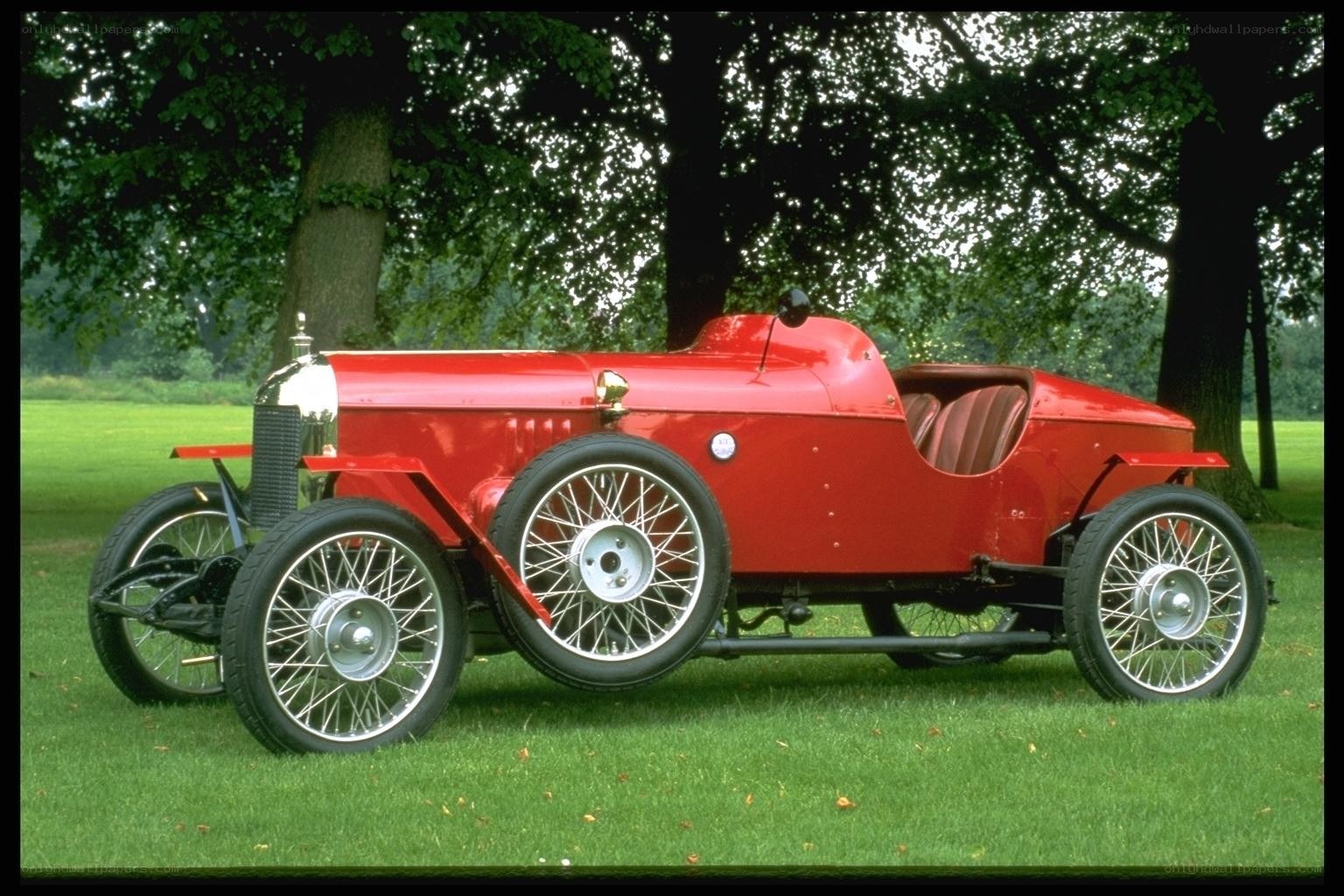 Red vintage race car