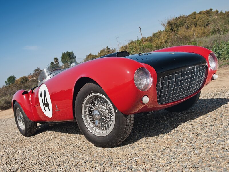 Red vintage race car