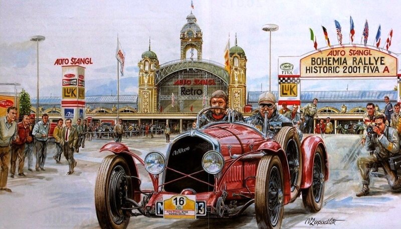 Red Vintage Race Car — Bustling