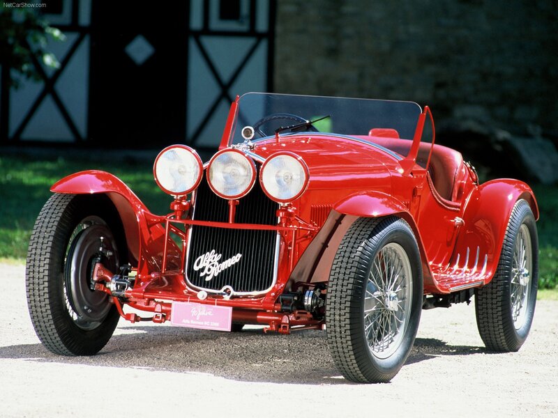 Red Vintage Race Car — Classic, Afternoon