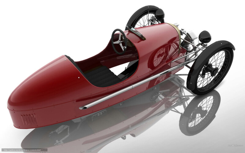 Red Vintage Race Car — Clean