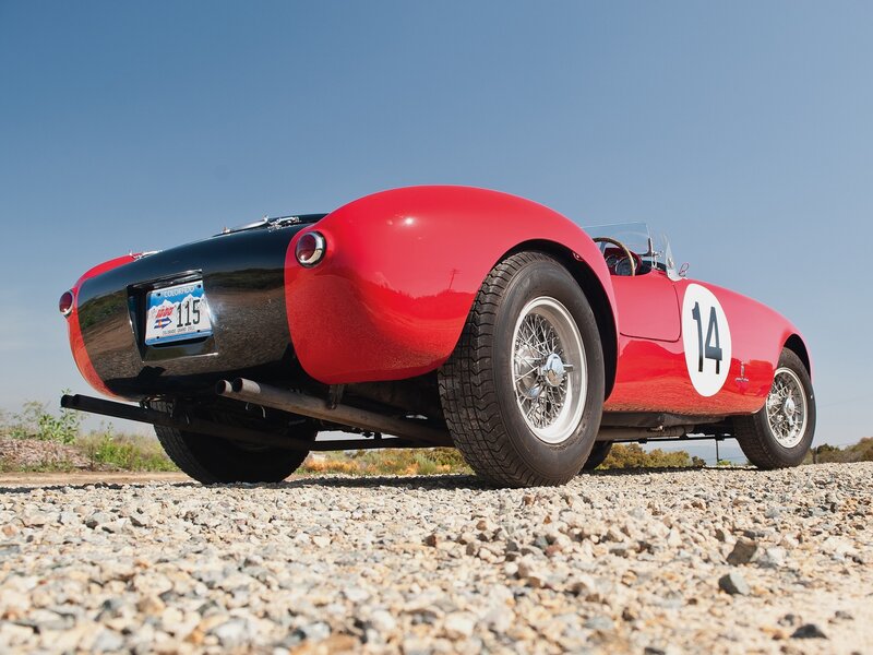 Red Vintage Race Car — Clear