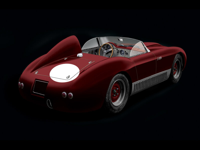 Red Vintage Race Car — Dramatic, 3d Render