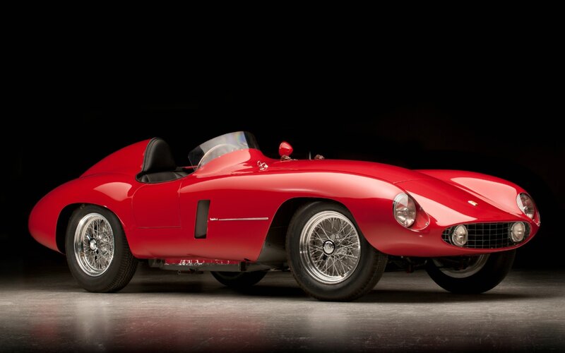 Red Vintage Race Car — Dramatic, Photograph, Black Seat