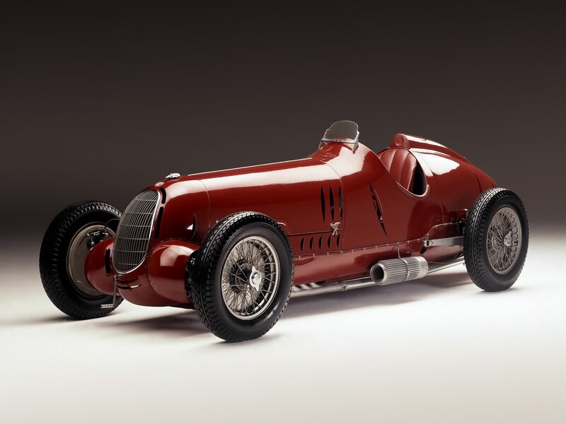 Red Vintage Race Car — Dramatic, Photograph, Wheels, Grille, Exhaust