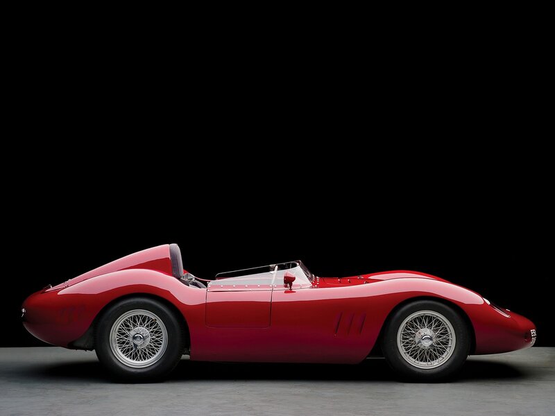 Red Vintage Race Car — Dramatic, Photograph, Wheels, Open Cockpit