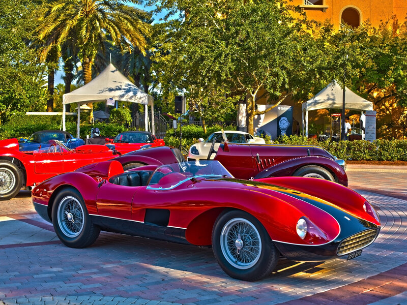 Red Vintage Race Car — Dramatic
