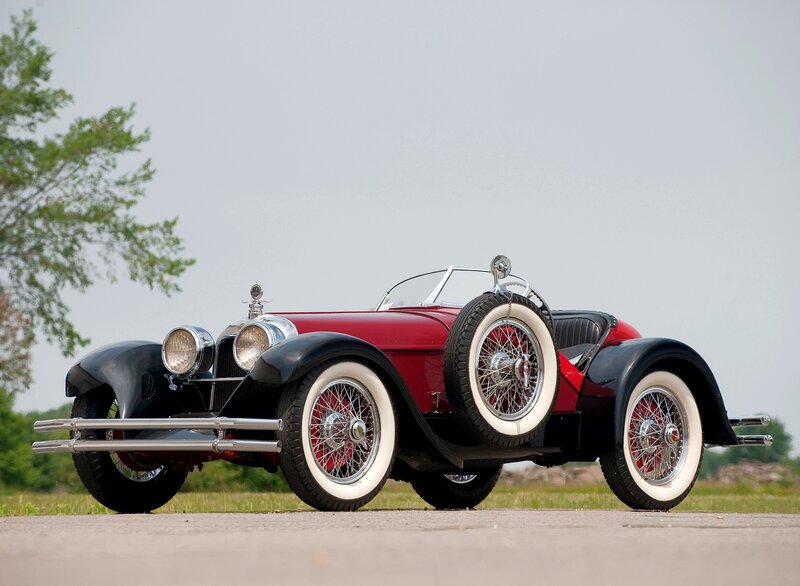 Red Vintage Roadster — Serene