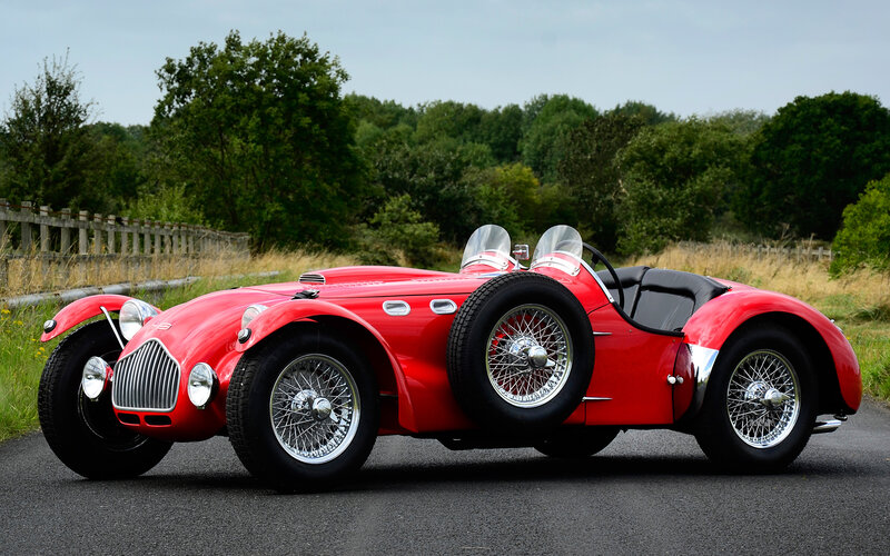 Red vintage sports car