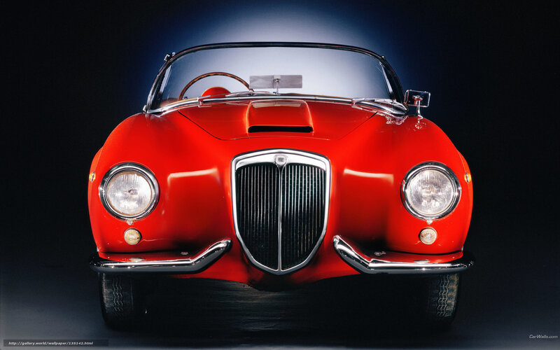 Red Vintage Sports Car — Dramatic