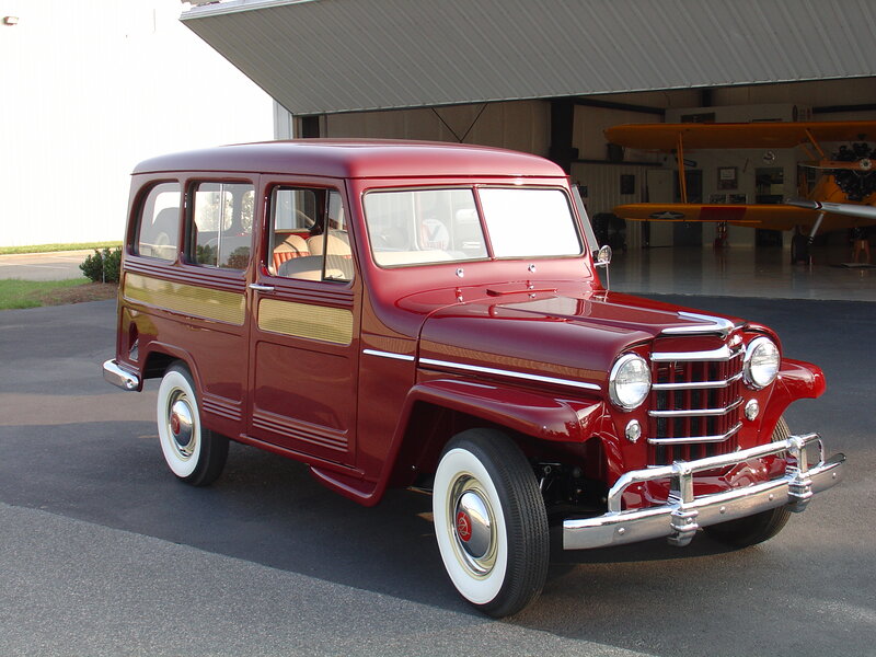 Red Vintage Station Wagon — Calm