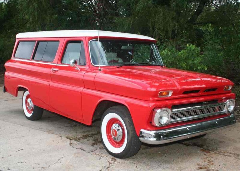 Red Vintage Station Wagon — Nostalgic