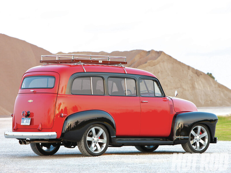 Red Vintage Station Wagon — Serene