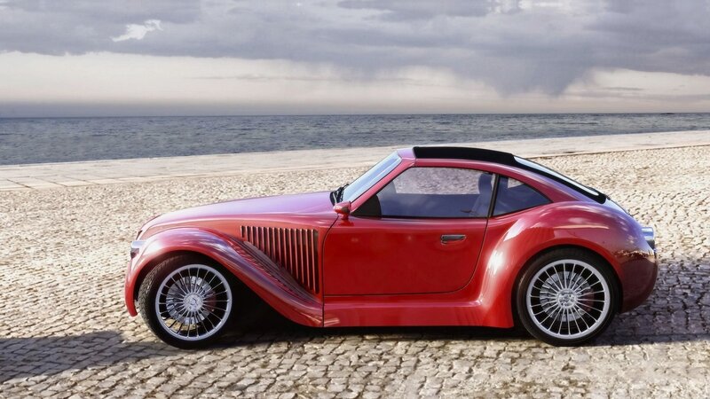 Red Vintage-style Car — Serene