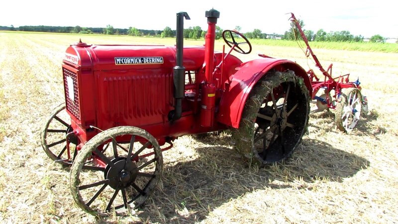 Red Vintage Tractor — Serene