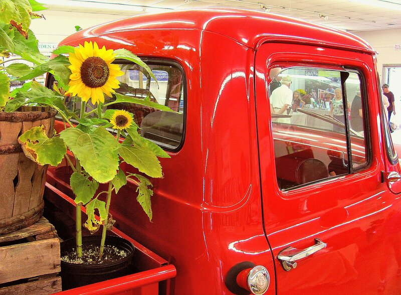 Red Vintage Truck — Bright