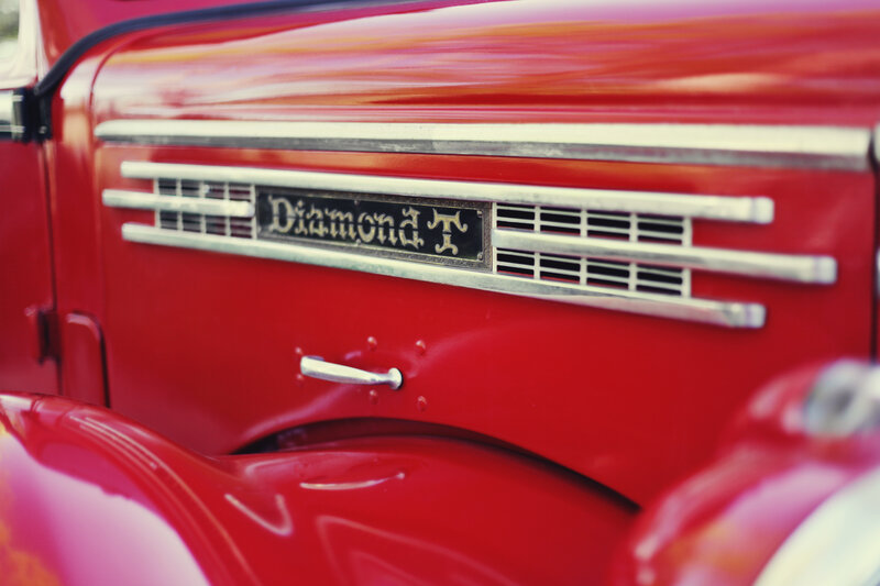 Red Vintage Truck — Retro