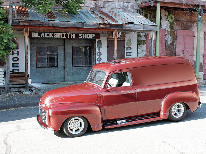 Red Vintage Van