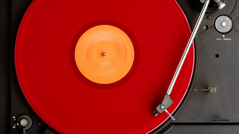 Red Vinyl Record — Calm