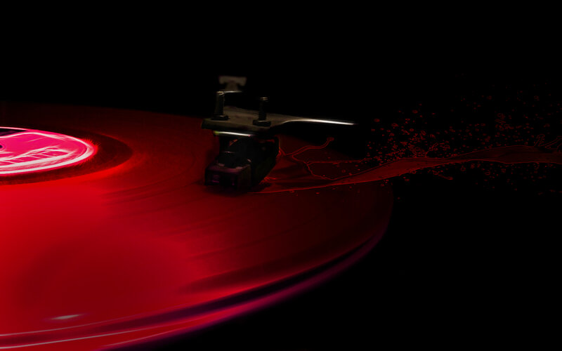 Red Vinyl Record — Dramatic