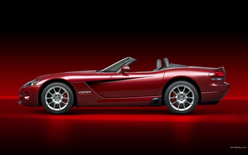 Red Viper Convertible — Dramatic
