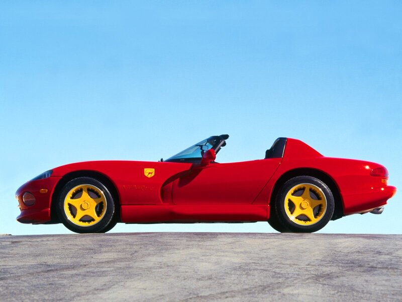 Red Viper convertible sports car