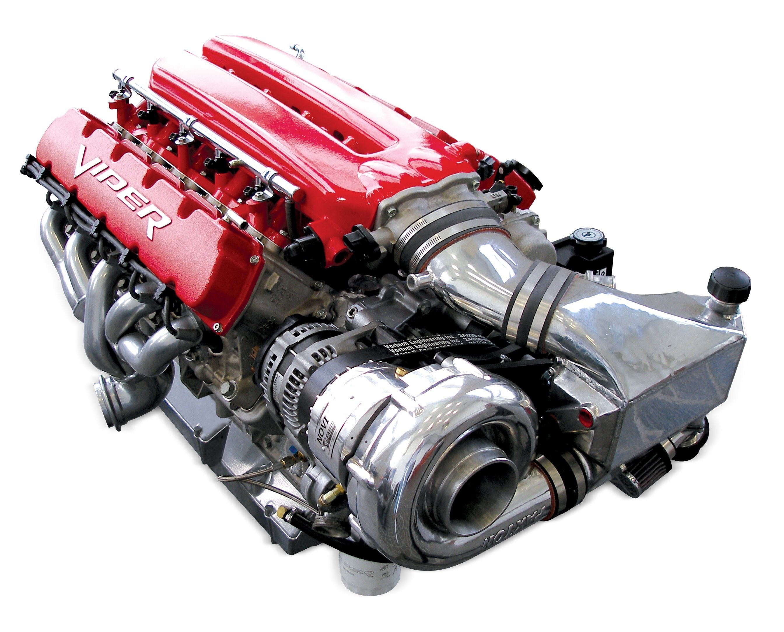 red viper engine with turbocharger