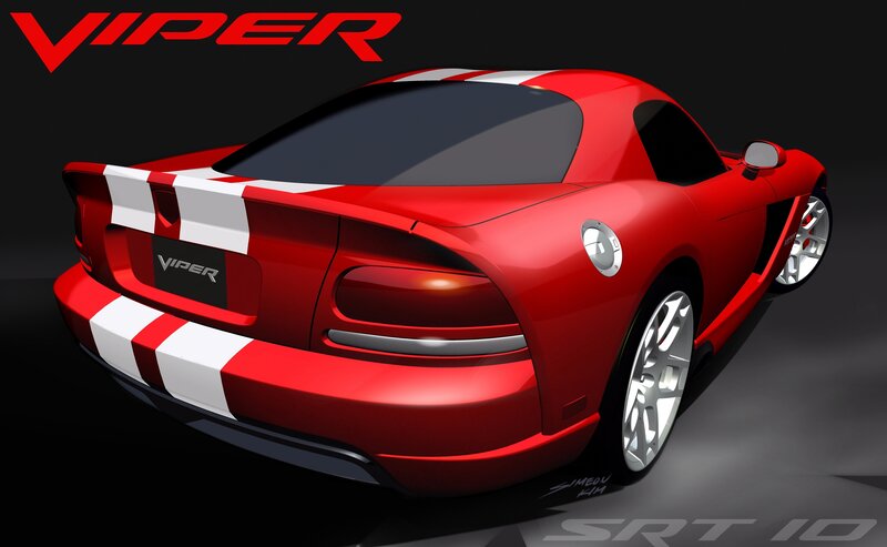 Red Viper sports car