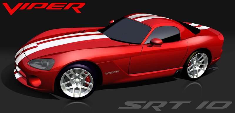 Red Viper SRT-10 sports car