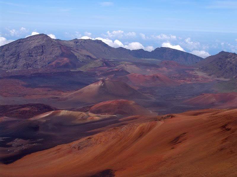 Red Volcanic Landscape
