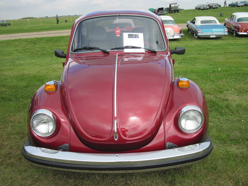 Red Volkswagen Beetle — Calm, Afternoon