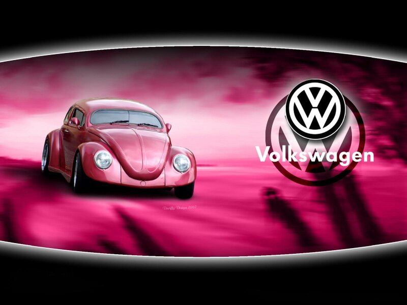 Red Volkswagen Beetle car